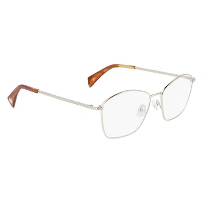 Lanvin Yellow Metal Frames In Multi