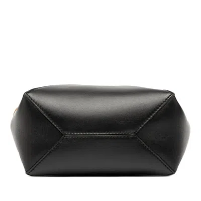 Pre-owned Loewe Beige Black Leather Shoulder Bag Tote Bag () In Multi