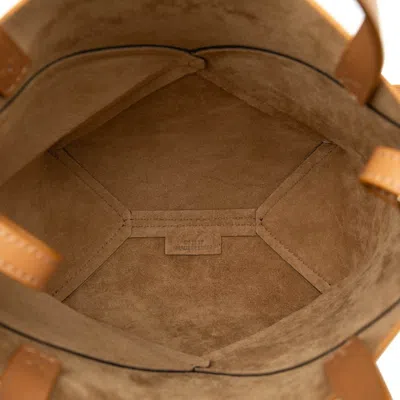 Pre-owned Loewe Beige Black Leather Shoulder Bag Tote Bag () In Multi