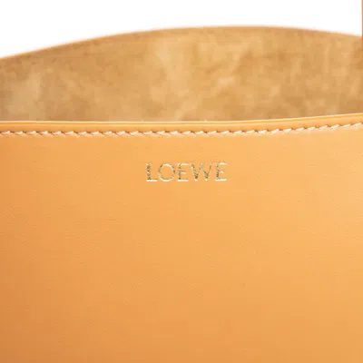 Pre-owned Loewe Beige Black Leather Shoulder Bag Tote Bag () In Multi