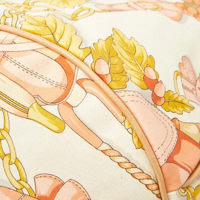 Pre-owned Loewe Beige Multi-color Canvas Leather Shoulder Bag Tote Bag ()