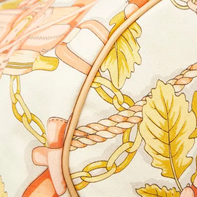 Pre-owned Loewe Beige Multi-color Canvas Leather Shoulder Bag Tote Bag ()