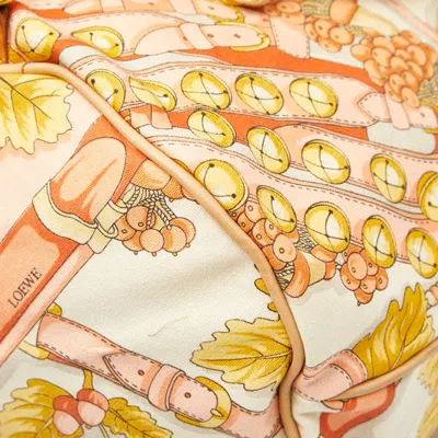 Pre-owned Loewe Beige Multi-color Canvas Leather Shoulder Bag Tote Bag ()