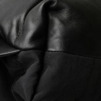 Pre-owned Loewe Black Brown Nylon Leather Backpack () In Multi