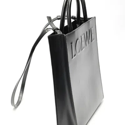Pre-owned Loewe Black Leather Tote Bag ()