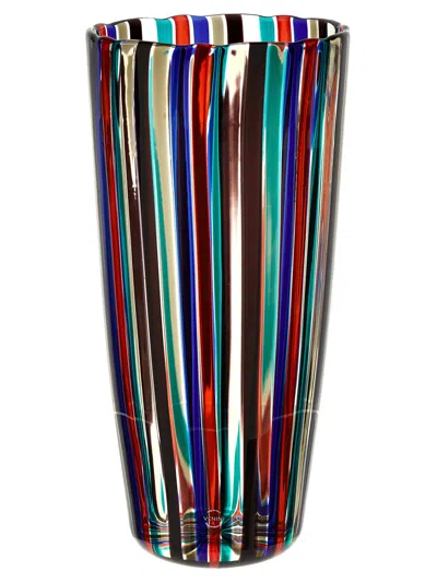 Venini A Canne Vases Multicolor In Multi
