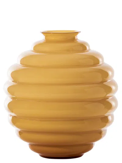 Venini Deco Vases Yellow In Yellow