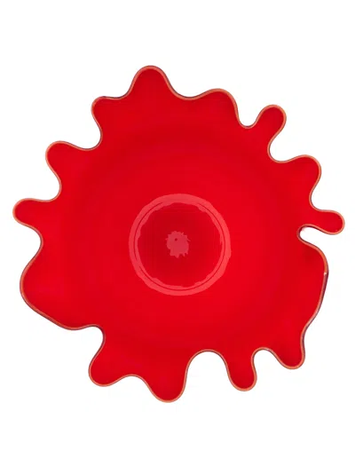 Venini Fazzoletto Vases Red In Red