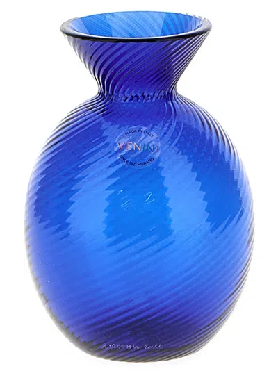 Venini Gemme Vases Blue In Blue
