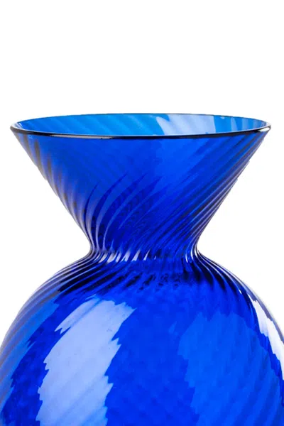 Venini Gems Rigadin Vases Blue In Blue