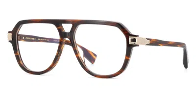Balmain Pilot-frame Glasses In Brown