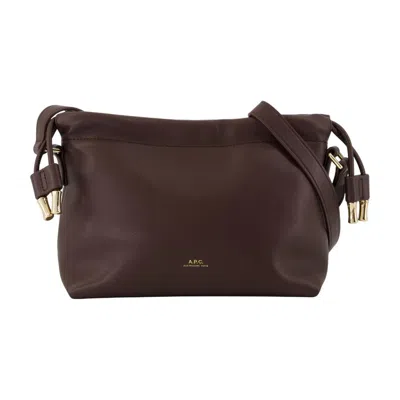 Apc A.p.c. Ninon Mini Bag In Brown