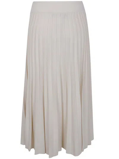 Blugirl Mix Viscose Lmelange Knit Skirt In Neutral