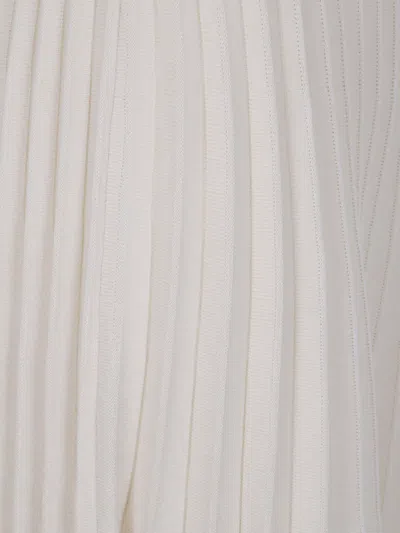 Blugirl Mix Viscose Lmelange Knit Skirt In Neutral