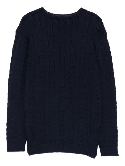 Siola Cable-knit Sweater In Blue