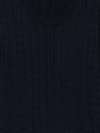 Siola Cable-knit Sweater In Blue