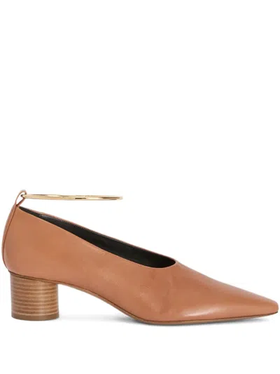 Jil Sander Ring Pumps In Brown