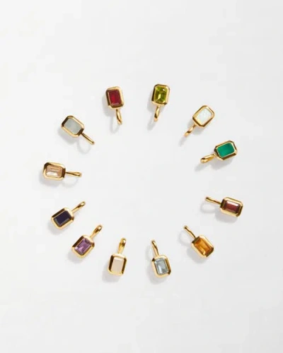 Edge Of Ember Deco Birthstone Necklace