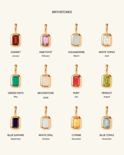 Edge Of Ember Deco Birthstone Necklace