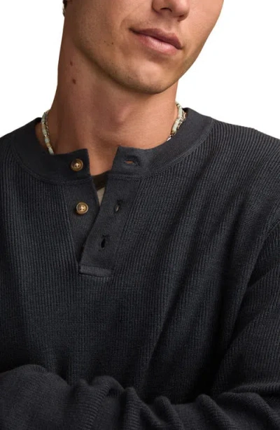 Lucky Brand Henley Sweater In Gray