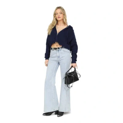 Belle & Bloom Another Love Fringe Zip Knit In Multi