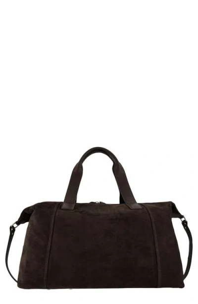 Vince Westmore Leather Duffle Bag In Brown