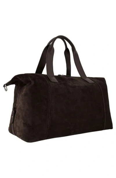 Vince Westmore Leather Duffle Bag In Brown