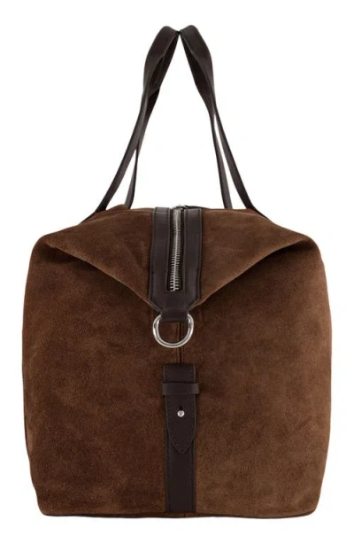 Vince Westmore Leather Duffle Bag In Brown