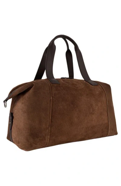 Vince Westmore Leather Duffle Bag In Brown