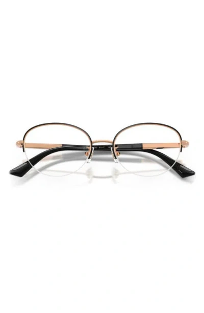 Jimmy Choo 51mm Oval Optical Glasses In Black