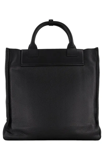 Vince Nordhelm Leather Tote In Black