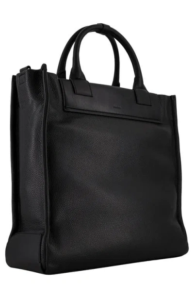 Vince Nordhelm Leather Tote In Black