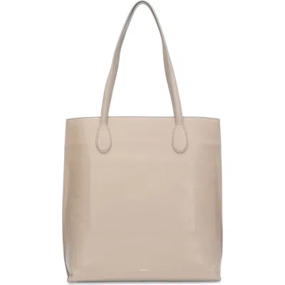 Vince Athene Leather Tote In Neutral