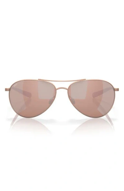 Costa Del Mar Piper 58mm Polarized Pilot Sunglasses In Brown