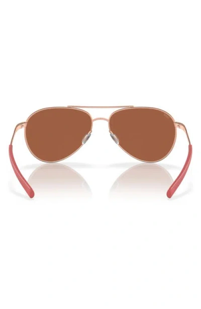 Costa Del Mar Piper 58mm Polarized Pilot Sunglasses In Brown