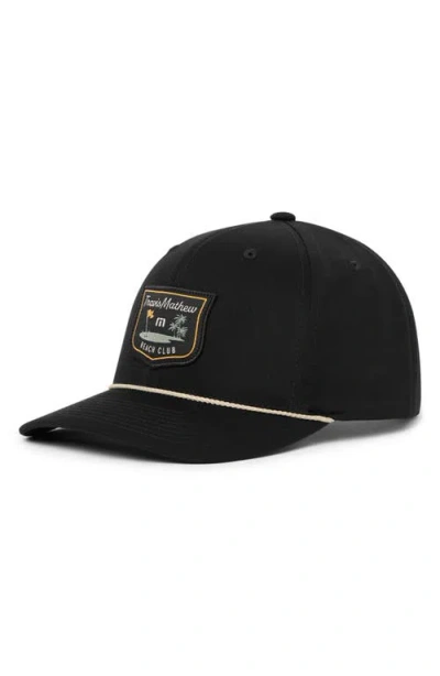 Travismathew Beach Club Baseball Cap In Black