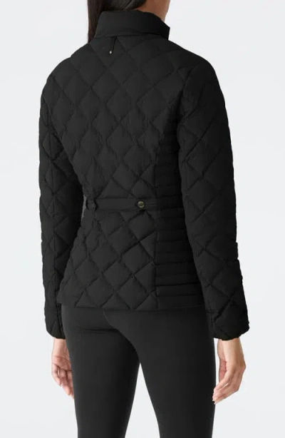 Mackage Vik Diamond Quilted Recycled Down Jacket In Black