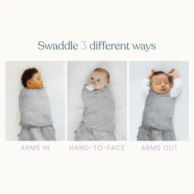 Halo 100% Cotton 1.5 Tog Sleepsack Swaddle In White
