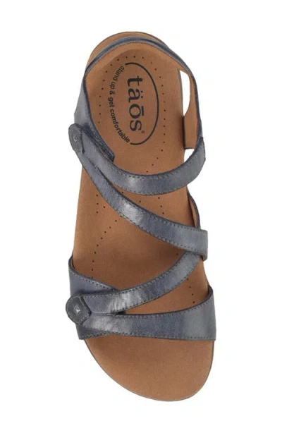 Taos Big Time Ankle Strap Sandal In Animal Print