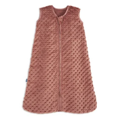 Halo Plush Dots Velboa 1.5 Tog Sleepsack Wearable Blanket In Brown