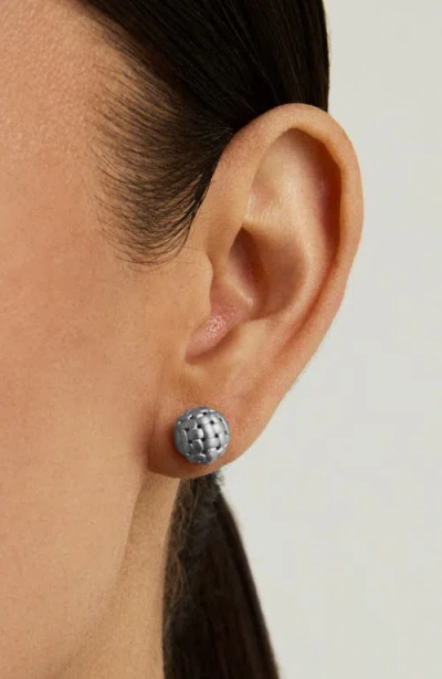Dean Davidson Weave Ball Stud Earrings In Metallic