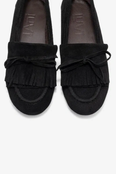 Forever & Always Shoes Axeli Leather Tassel Loafer In Black