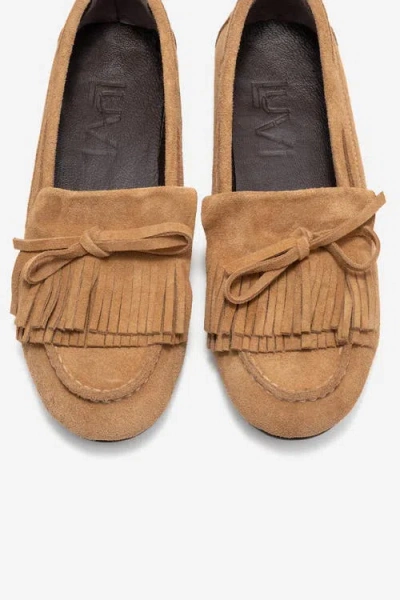 Forever & Always Shoes Axeli Leather Tassel Loafer In Brown