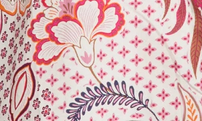 Sugarlips Hendry Floral Ima Button-up Shirt In Pink