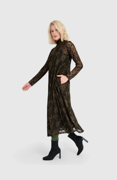 Alembika Bosquet A-line Dress In Green