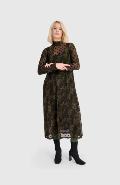 Alembika Bosquet A-line Dress In Green