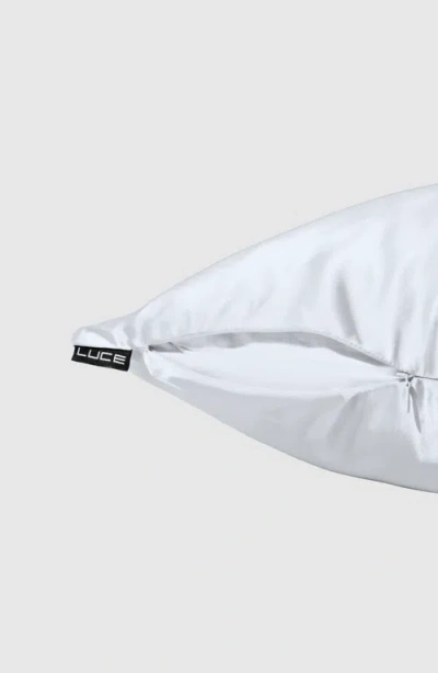 Luce Beauty Silky Satin Pillow Case 2 Pieces In White