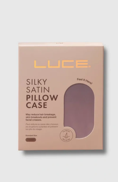 Luce Beauty Silky Satin Pillow Case 2 Pieces In Gray