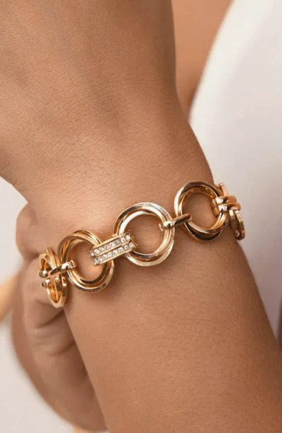 Ettika Complete Circle Chain Bracelet In Gold