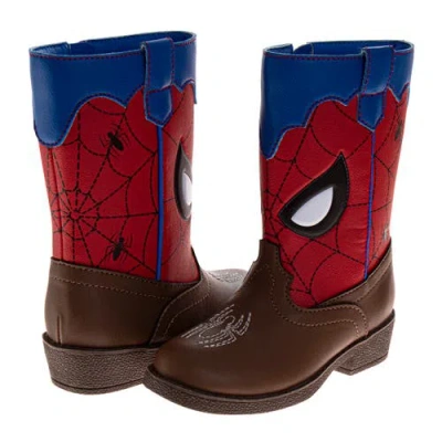 Spider-man Cowboy Boots Boys Web-slinger Western Style In Multi